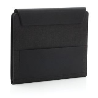 Portafolio de carga inalámbrica promocional A4 con powerbank
